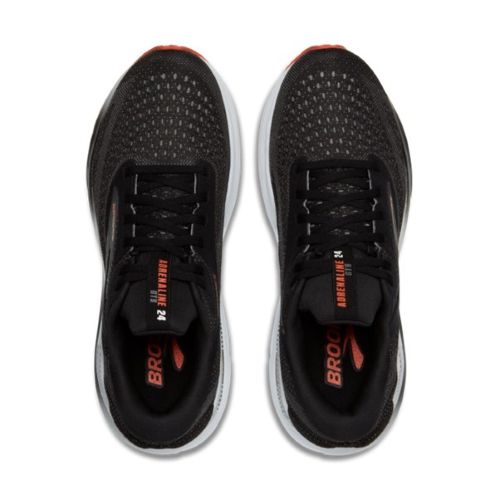 Brooks Mens Adrenaline GTS 24 Black/Grey/Red