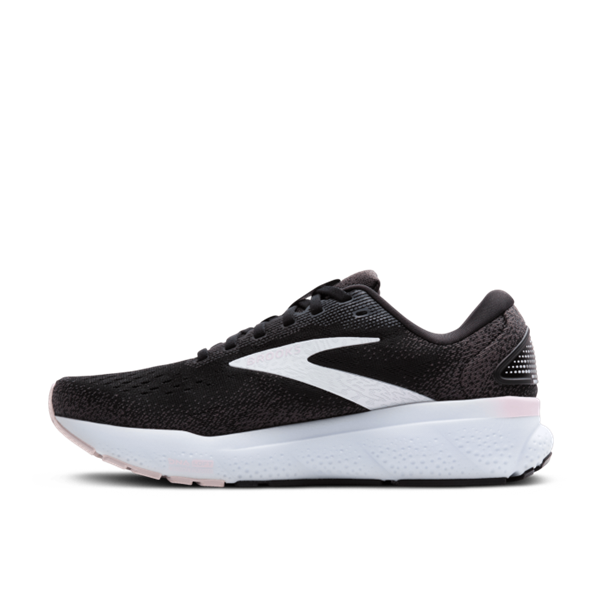 Brooks Womens Ghost 16 Black/White/Orchid Ice
