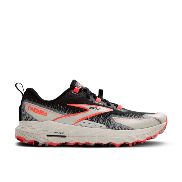 Brooks Womens Cascadia 18 Black/Blue Wash/Flame