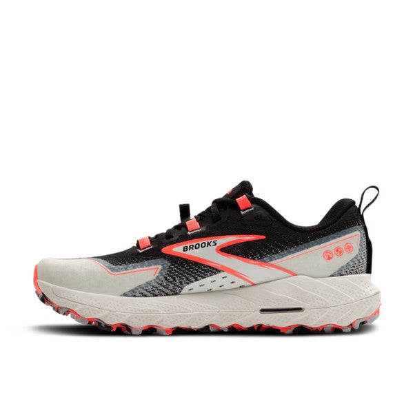 Brooks Womens Cascadia 18 Black/Blue Wash/Flame