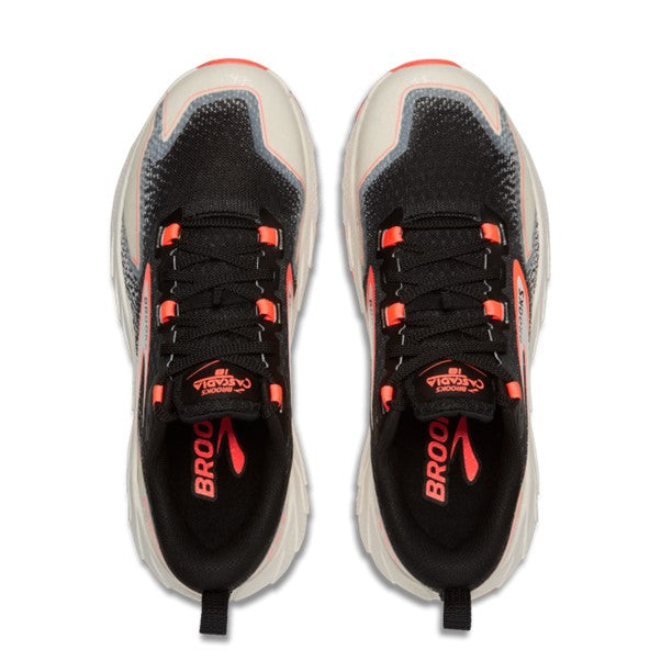 Brooks Womens Cascadia 18 Black/Blue Wash/Flame