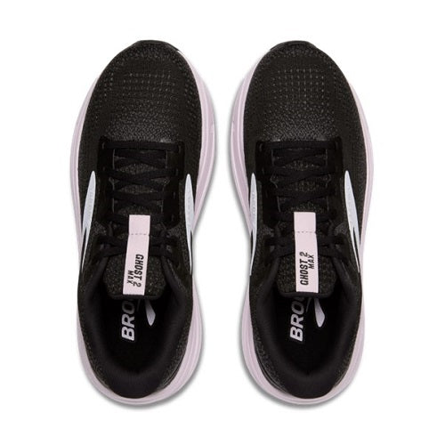 Brooks Womens Ghost Max 2 Black/White/Orchid Ice