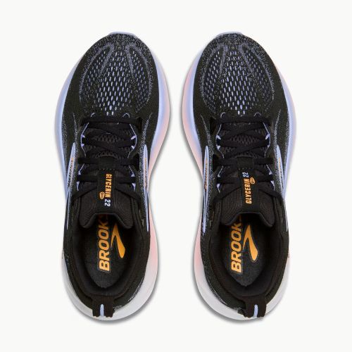 Brooks Womens Glycerin 22 Black/Blue Heron/Orange