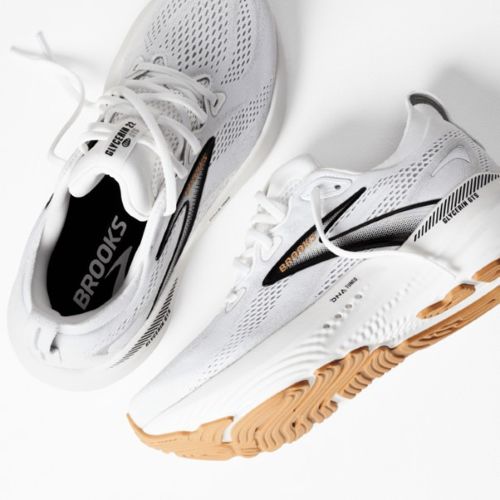 Brooks Womens Glycerin 22 GTS White/Grey/Black