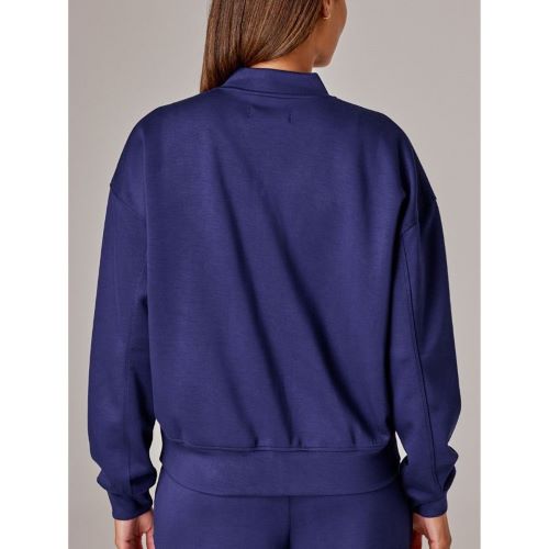 Running Bare Womens Icon Bomber Jacket Java Sea