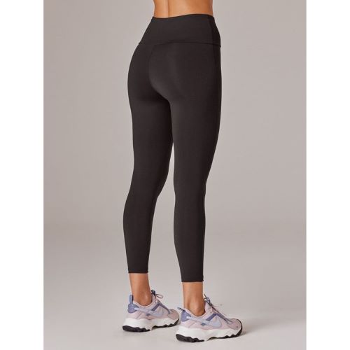 Running Bare Womens Camelflage Sup Ankle Graze 7/8 Tight Black