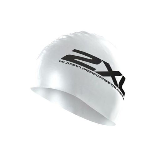 2XU Silicone Swim Cap White