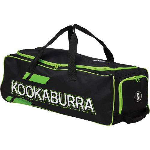 Kooka Pro 4.0 Wheelie Cricket Bag Black/Lime