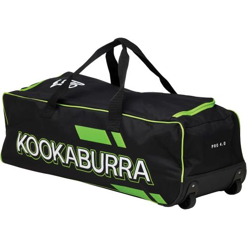 Kooka Pro 4.0 Wheelie Cricket Bag Black/Lime