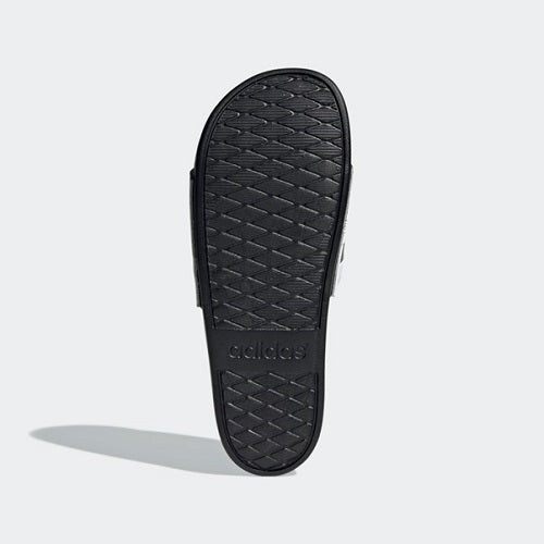 Adidas Mens Adilette Comfort 3 Stripes Cloud White/Core Black