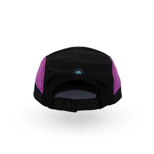 Helios Ultra Light 7 Panel Firm Brim Running Cap Charcoal Magenta