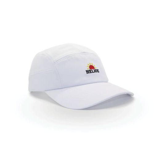 Helios Ultra Light 7 Panel Firm Brim Running Cap White
