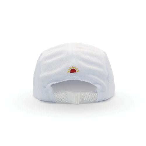 Helios Ultra Light 7 Panel Firm Brim Running Cap White