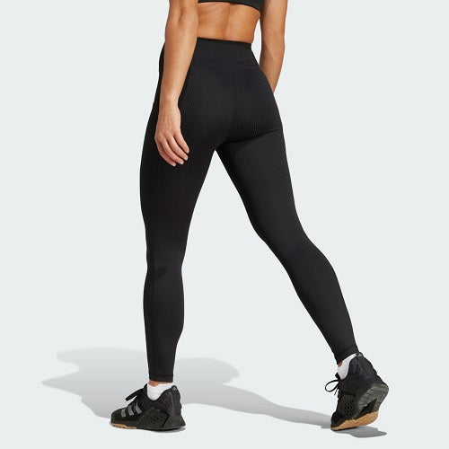 Adidas Womens Optime Rib 7/8 Tight Black