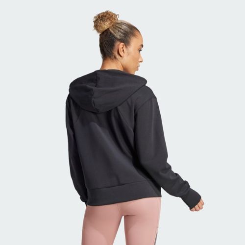 Adidas Womens D4T Full Zip Hooded Jacket Black