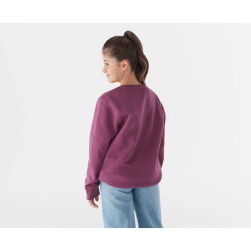 Champion Kids Script Crew Sweat Bruised Berry