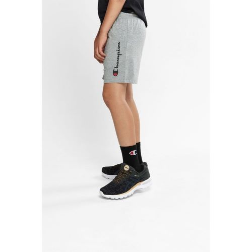 Champion Kids Script Jersey Short Oxford Heather