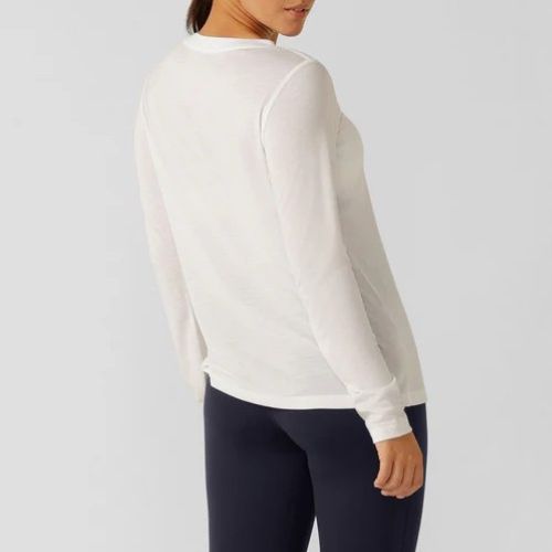 Lorna Jane Womens Lotus Long Sleeve Top White