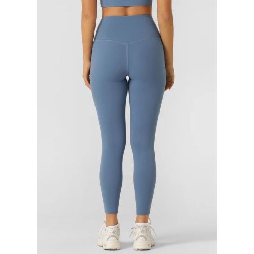 Lorna Jane Womens Lotus No Chafe Phone Pocket Tech Ankle Biter Tight Moonlight Blue