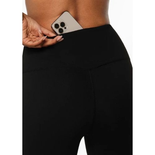 Lorna Jane Womens Lotus No Chafe Phone Pocket 9cm Bike Tight Recycled Black