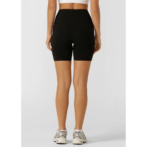 Lorna Jane Womens Lotus No Chafe Phone Pocket 16cm Bike Tight Recycled Black