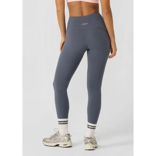 Lorna Jane Womens Amy No Ride Phone Pocket Full Length Tight Dark Powder Grey