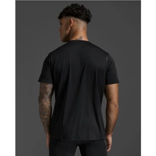 2XU Mens Light Speed Tech Tee Black/Black Reflective