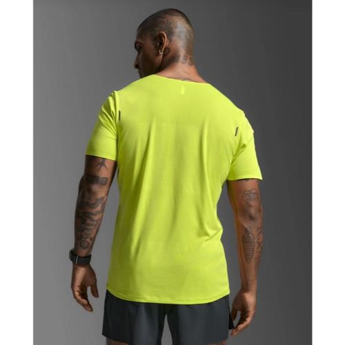 2XU Mens Light Speed Tech Tee Volt/Black Reflective