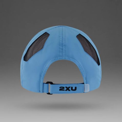 2XU Run Cap Azure Blue/Black