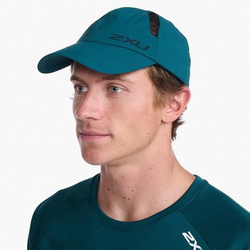 2XU Run Cap Deep Jade/Black