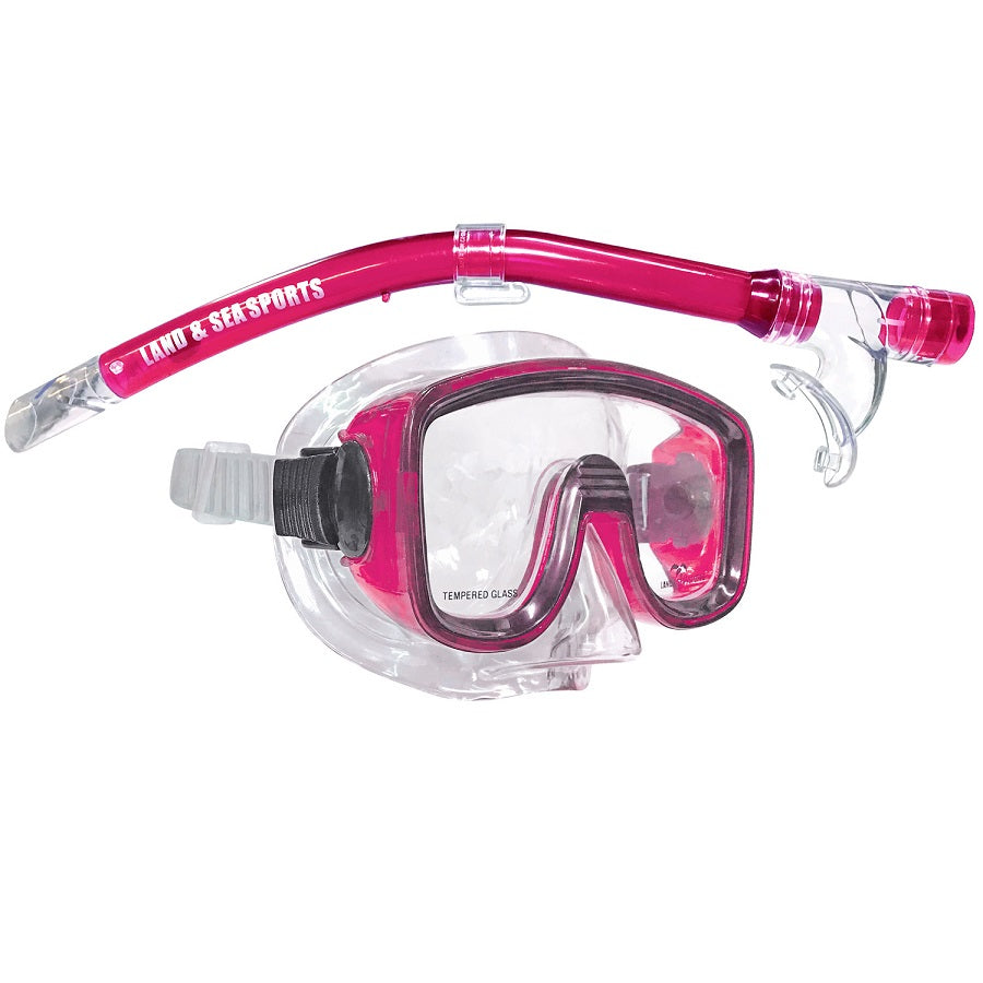 Adrenalin Lagoon Junior Mask & Snorkel Set pink
