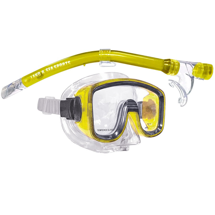 Adrenalin Lagoon Junior Mask & Snorkel Set yellow