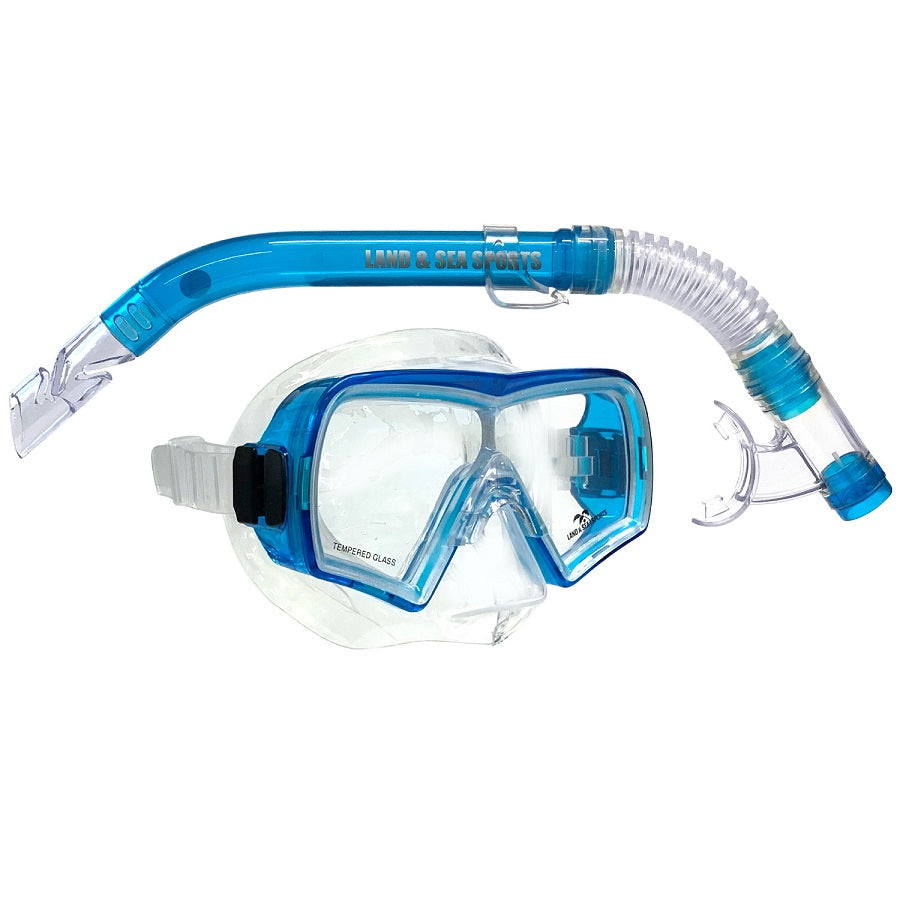 Land & Sea Hayman Adult Mask & Snorkel Set Blue
