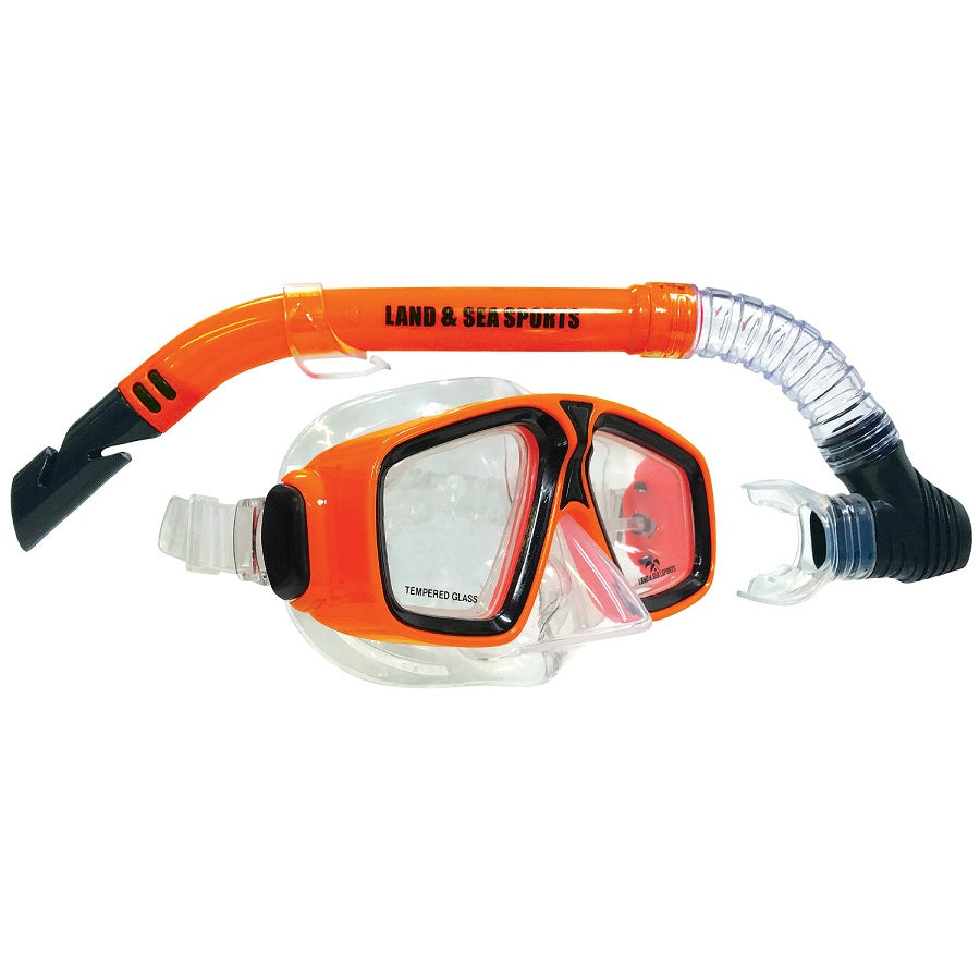 Land & Sea Daydream Adult Mask & Snorkel Set Orange