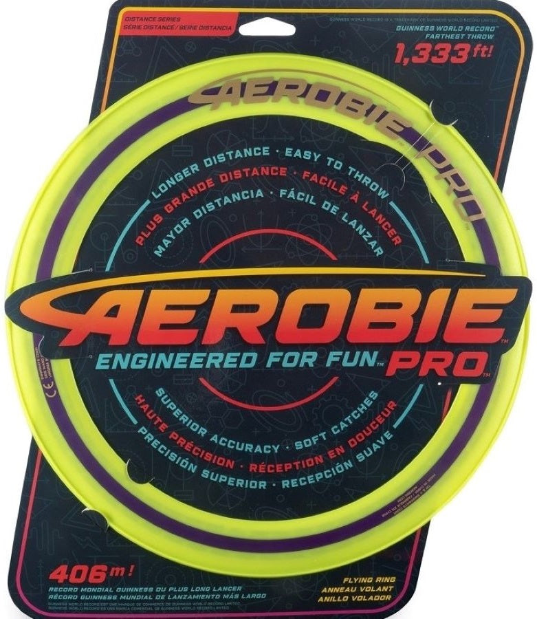 Aerobie Sprint 13 Flying Ring yellow