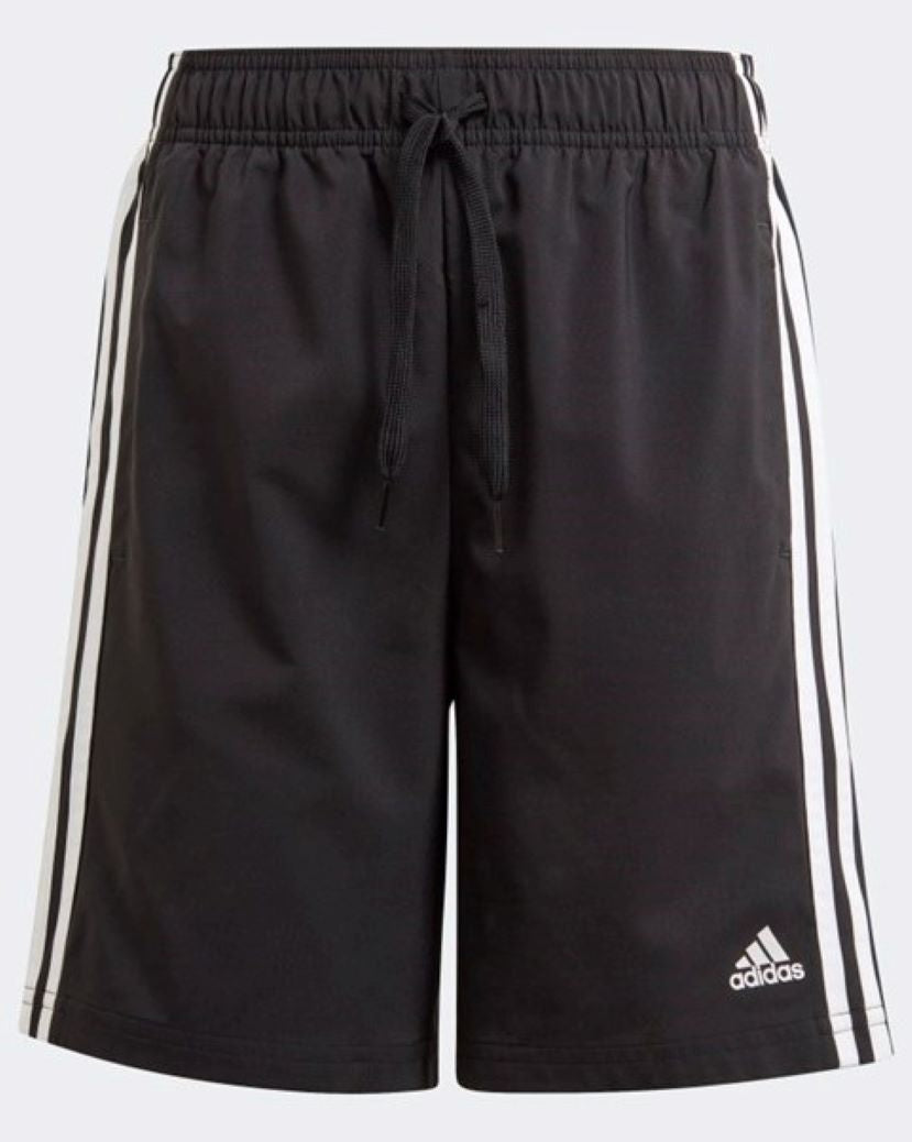Adidas Kids 3 Stripes Woven Short Black/White