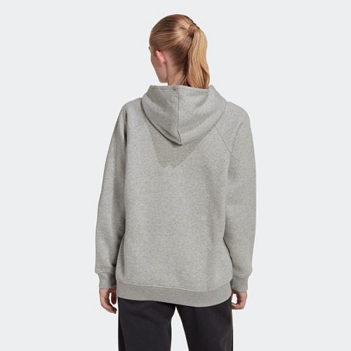 Adidas Womens All Season Fleece Boyfriend Hoodie Medium Grey Heather