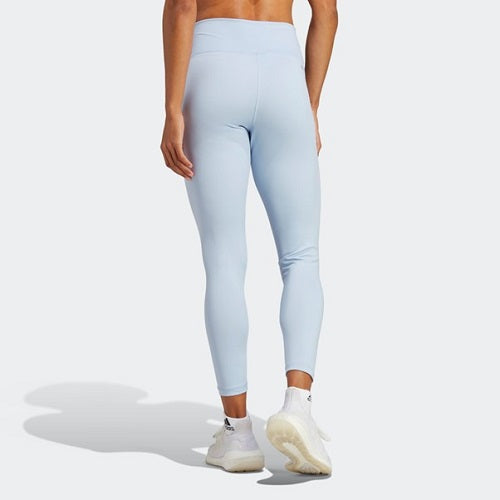 Adidas Womens Training High Waisted 7/8 Tights Blue Dawn