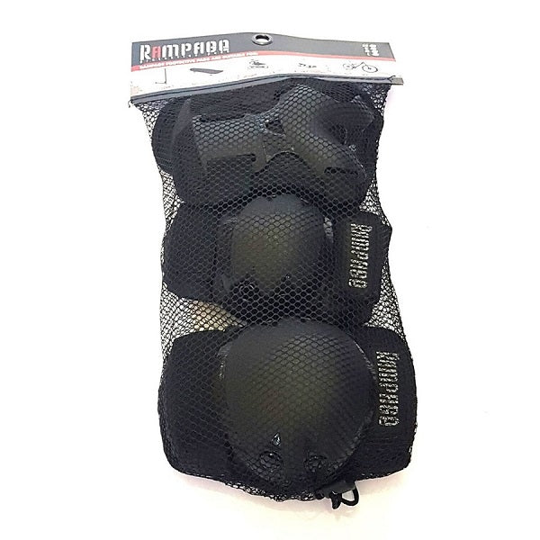 Rampage Knee/Wrist/Elbow Guard 3 Pack Black