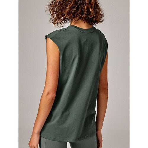Running Bare Womens Free Style Muscle Tank Aspen