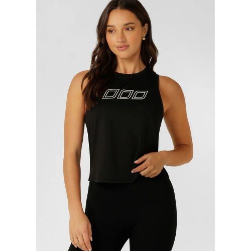 Lorna Jane Womens In The Zone Active Tank Black