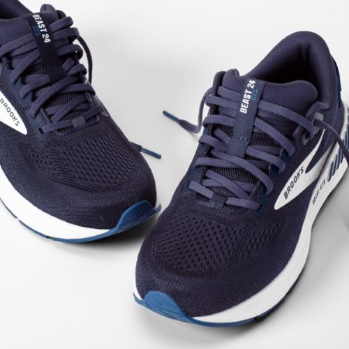 Brooks Mens Beast GTS 24 2E Peacoat/True Navy/White