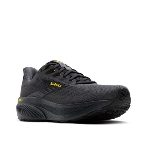 Brooks Mens Ghost 17 D Ebony/Black/Yellow