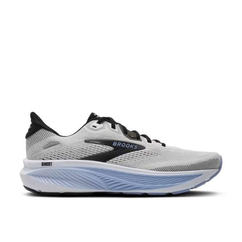 Brooks Mens Ghost 18 D White/Black/Open Air
