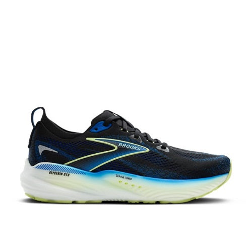 Brooks Mens Glycerin GTS 22 Black/Cobalt/Neo Yellow