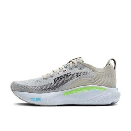 Brooks Mens Adrenaline GTS 23 D Oyster/Green Gecko/Blue