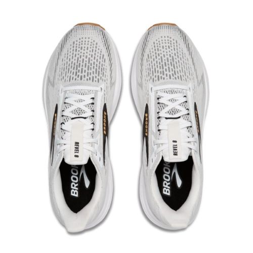 Brooks Mens Revel 8 White/Black/Oak Buff
