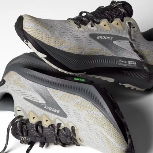 Brooks Mens Ghost Trail Gray/Gray/Bleached Sand