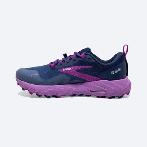 Brooks Womens Cascadia 17 Navy/Purple Violet