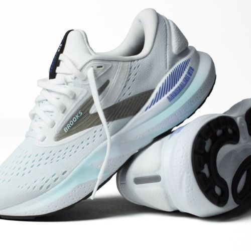 Brooks Womens Adrenaline GTS 24 B White/Limpet Shell